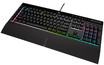 Corsair K55 RGB PRO XT Rubber Dome USB UK English Black Keyboard