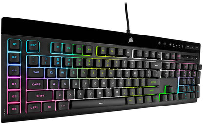 Corsair K55 RGB PRO XT Rubber Dome USB UK English Black Keyboard
