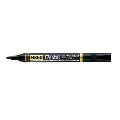 Pentel N850 Permanent Marker Bullet Tip 2.1mm Line Assorted (Pack 6) YN850/6-M