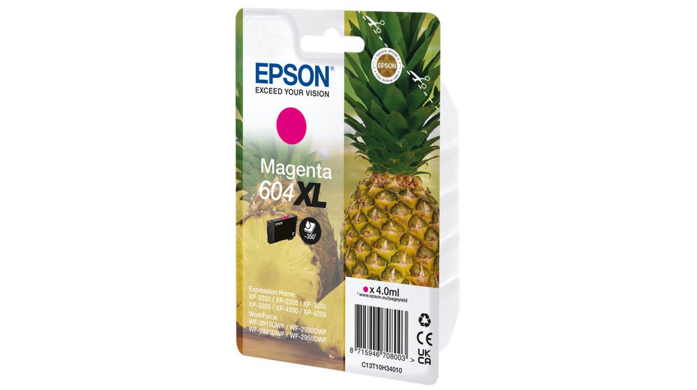 Epson Pineapple 604 Magenta High Capacity Ink Cartridge 4ml - C13T10H34010