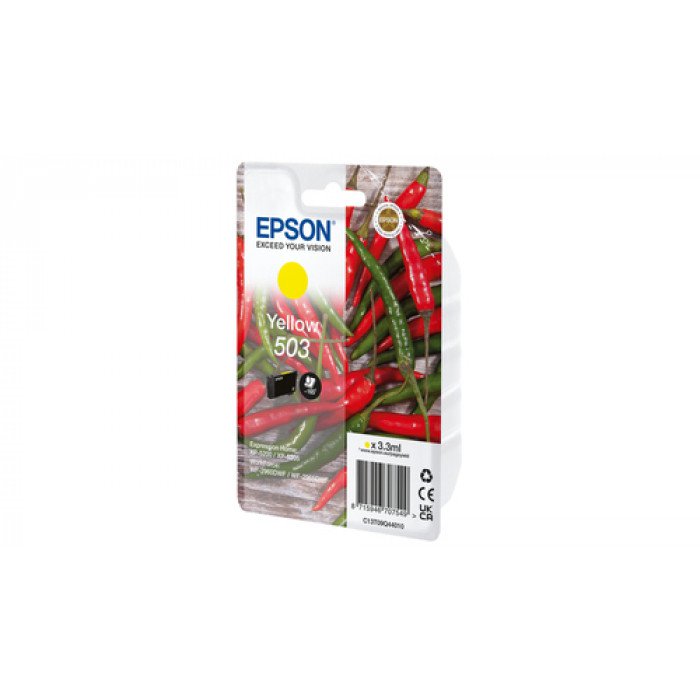 Epson Chillies 503 Yellow Standard Capacity Ink Cartridge 3.3ml - C13T09Q44010