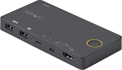StarTech.com 2 Port Hybrid USB A HDMI USB C Single 4K 60Hz HDMI 2.0 KVM Switch - NWT FM SOLUTIONS - YOUR CATERING WHOLESALER