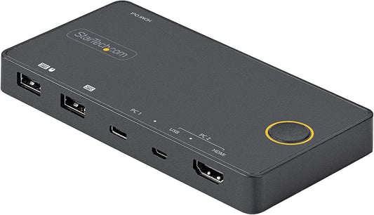 StarTech.com 2 Port Hybrid USB A HDMI USB C Single 4K 60Hz HDMI 2.0 KVM Switch - NWT FM SOLUTIONS - YOUR CATERING WHOLESALER