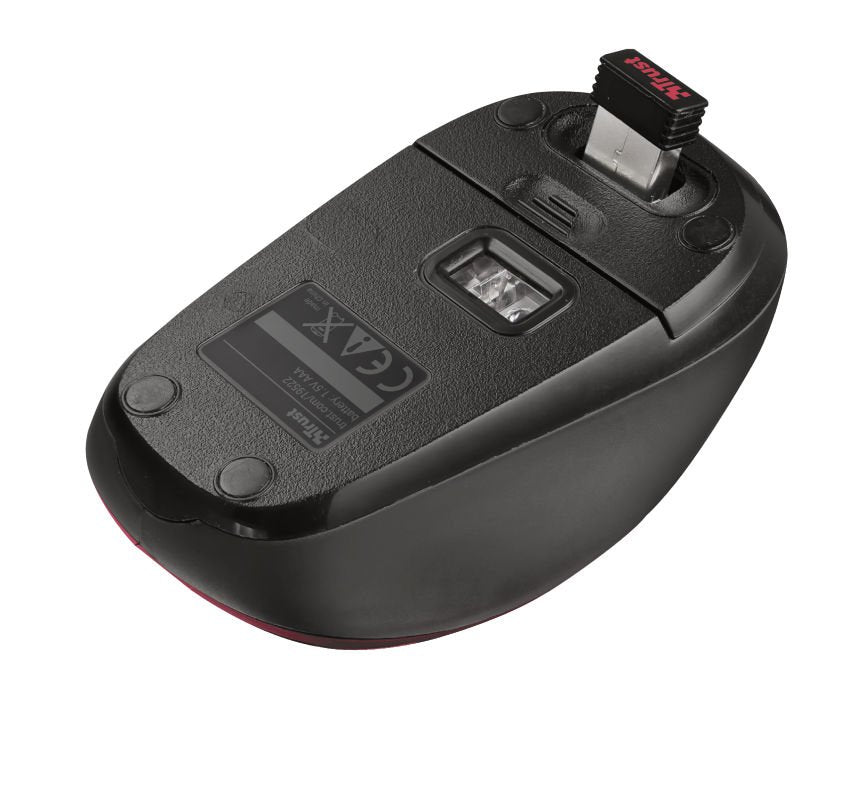 Trust Yvi 1600 DPI Wireless Optical Mouse Red