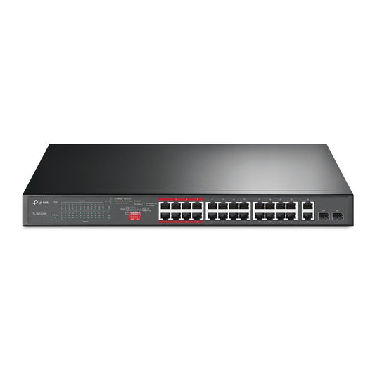TP Link 24 Port 10 100Mbps Plus 2 PoE Ports Gigabit Unmanaged Switch - NWT FM SOLUTIONS - YOUR CATERING WHOLESALER