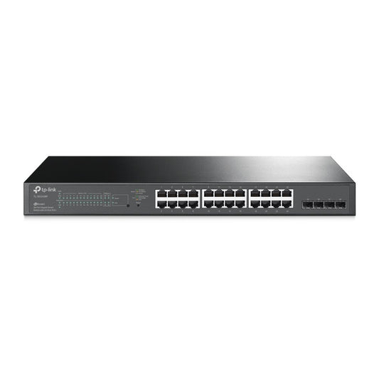 TP Link JetStream 28 Port Gigabit Smart Switch with 24 PoE Plus Ports - NWT FM SOLUTIONS - YOUR CATERING WHOLESALER