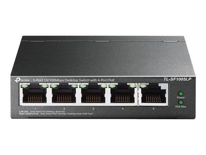 TP Link 5 Port 10 100Mbps Desktop Switch With 4 PoE Ports - NWT FM SOLUTIONS - YOUR CATERING WHOLESALER