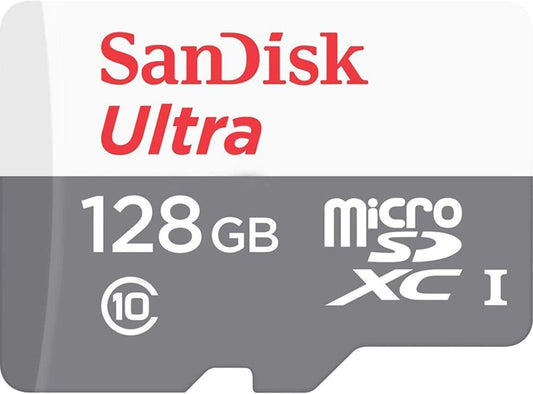 SanDisk Ultra 128GB Class 10 MicroSDXC Memory Card and Adapter - NWT FM SOLUTIONS - YOUR CATERING WHOLESALER
