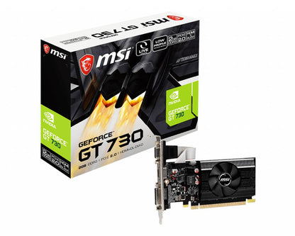 MSI N730K 2GD3 LP NVIDIA GeForce GT 730 2GB DDR3 LPV1 Graphics Card