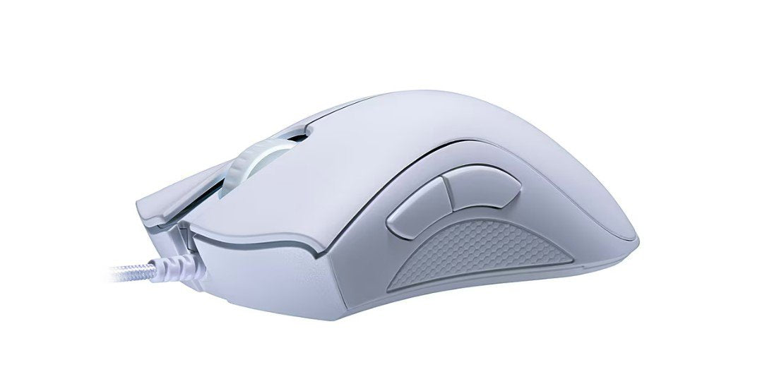 Razer DeathAdder Essential 2021 White Edition USB A Wired Optical 6400 DPI Gaming Mouse