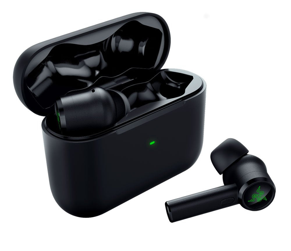 Razer Hammerhead True Wireless Bluetooth Low Latency Black Ear Buds with Charging Case