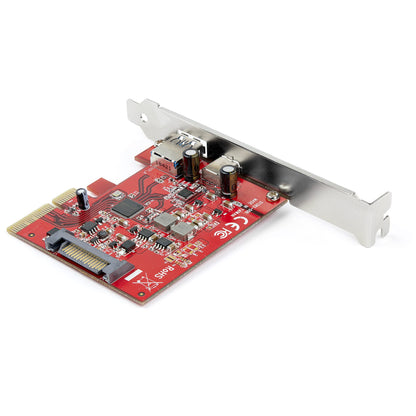 StarTech.com 2 Port 10Gbps USB A and USB C PCI Express Host Controller Card Adapter