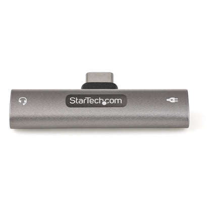 StarTech.com USB C Audio and Charge Adapter with 3.5mm TRRS Jack and 60W USB C Power Delivery