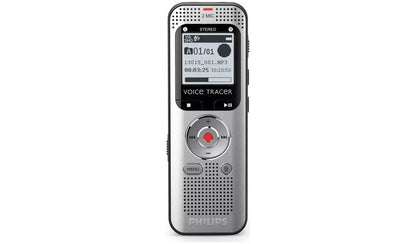 Philips Dictation DVT2010 VoiceTracer Audio Recorder 8GB Memory Chrome Silver - NWT FM SOLUTIONS - YOUR CATERING WHOLESALER
