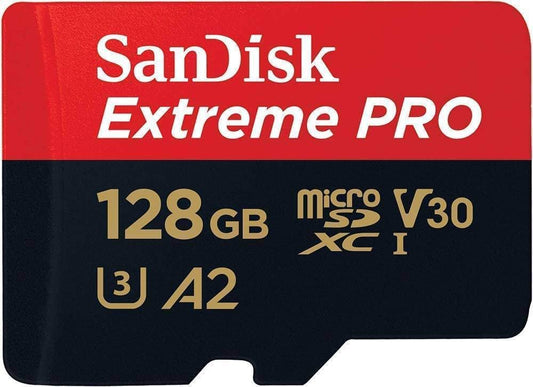 SanDisk Extreme PRO 128GB Micro SDXC UHS-I Class 10 with Adaptor - NWT FM SOLUTIONS - YOUR CATERING WHOLESALER