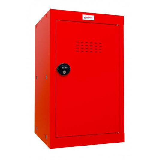 Phoenix CL Series Size 3 Cube Locker in Red with Combination Lock CL0644RRC - NWT FM SOLUTIONS - YOUR CATERING WHOLESALER