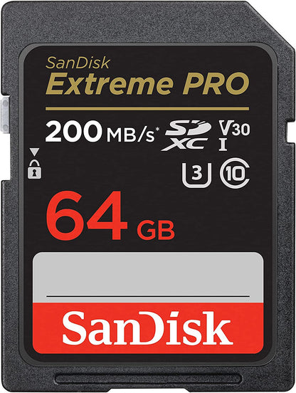 SanDisk Extreme PRO 64GB SDXC Class 10 SD Card - NWT FM SOLUTIONS - YOUR CATERING WHOLESALER