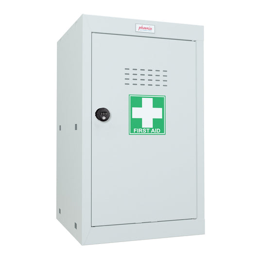 Phoenix MC Series Size 3 Cube Locker in Light Grey with Combination Lock MC0644GGC - NWT FM SOLUTIONS - YOUR CATERING WHOLESALER