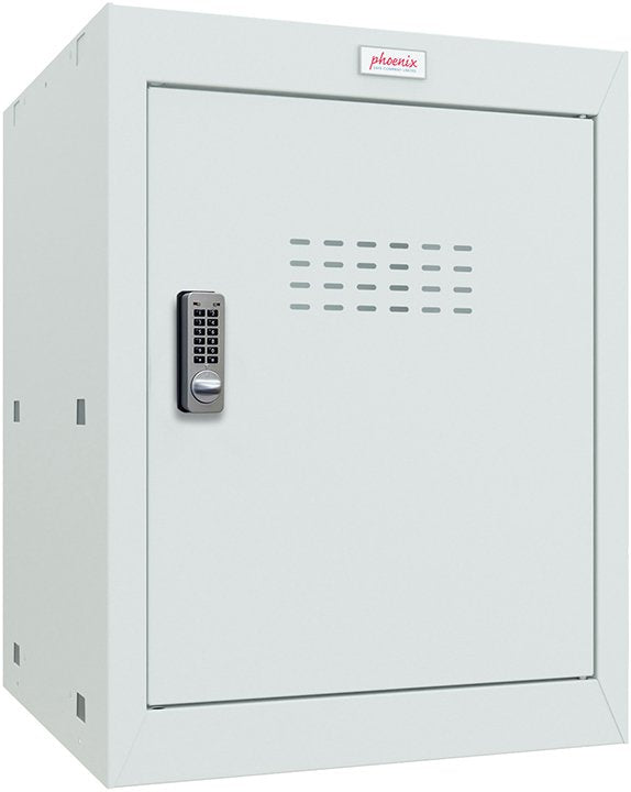 Phoenix CL Series Size 2 Cube Locker in Light Grey with Electronic Lock CL0544GGE - NWT FM SOLUTIONS - YOUR CATERING WHOLESALER