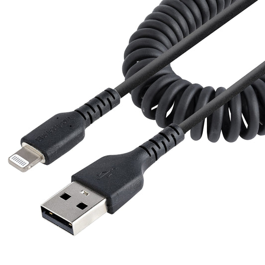 StarTech.com 50cm 20in USB To Lightning Cable Coiled - NWT FM SOLUTIONS - YOUR CATERING WHOLESALER