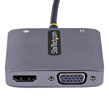 StarTech.com USB C Video Adapter HDMI VGA 4K HDR PD