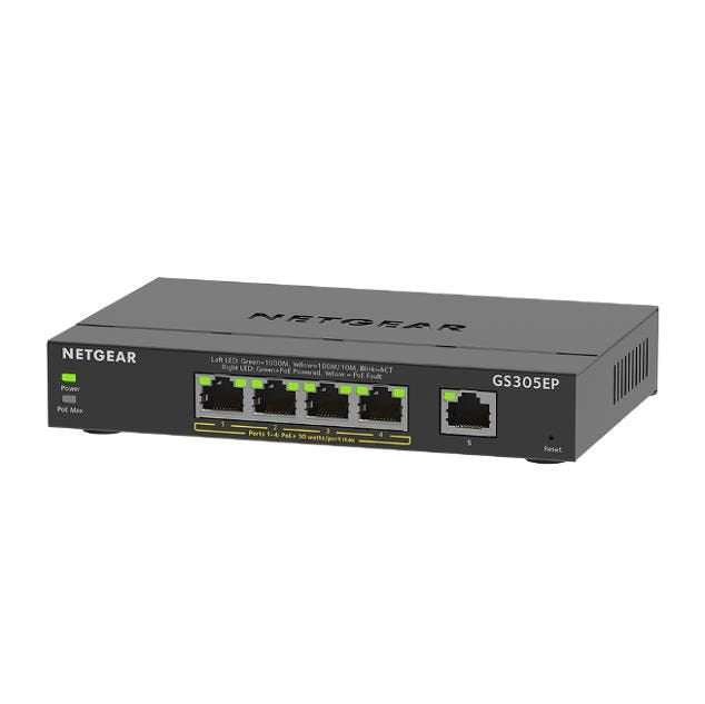 Netgear GS305EP 5 Port Managed L3 Gigabit Power Over Ethernet Network Switch - NWT FM SOLUTIONS - YOUR CATERING WHOLESALER