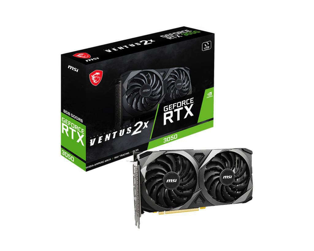MSI GeForce RTX 3050 VENTUS 2X 8G NVIDIA 8GB GDDR6 Graphics Card