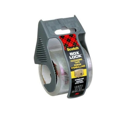 Scotch Box Lock Packaging Tape 195-EF 48 mm x 20.3 m (Pack 1 Roll with Dispenser) 7100263095