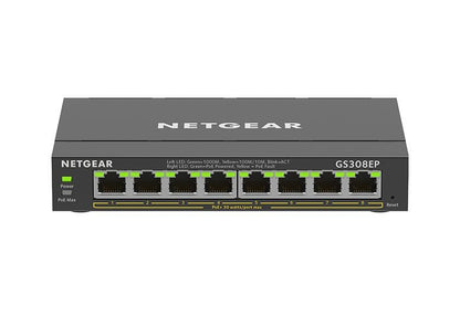 Netgear GS308EP Gigabit Ethernet Power Over Ethernet Plus Network Switch