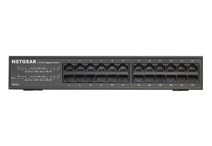 Netgear GS324P 24 Port Unmanaged Gigabit Power over Ethernet 1U Network Switch