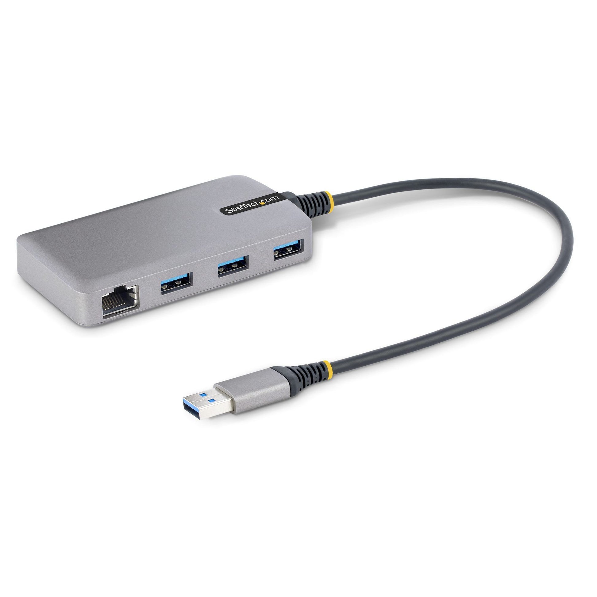 StarTech.com 3-Port USB Hub with Ethernet - 3x USB-A Ports - Gigabit Ethernet RJ45 - NWT FM SOLUTIONS - YOUR CATERING WHOLESALER