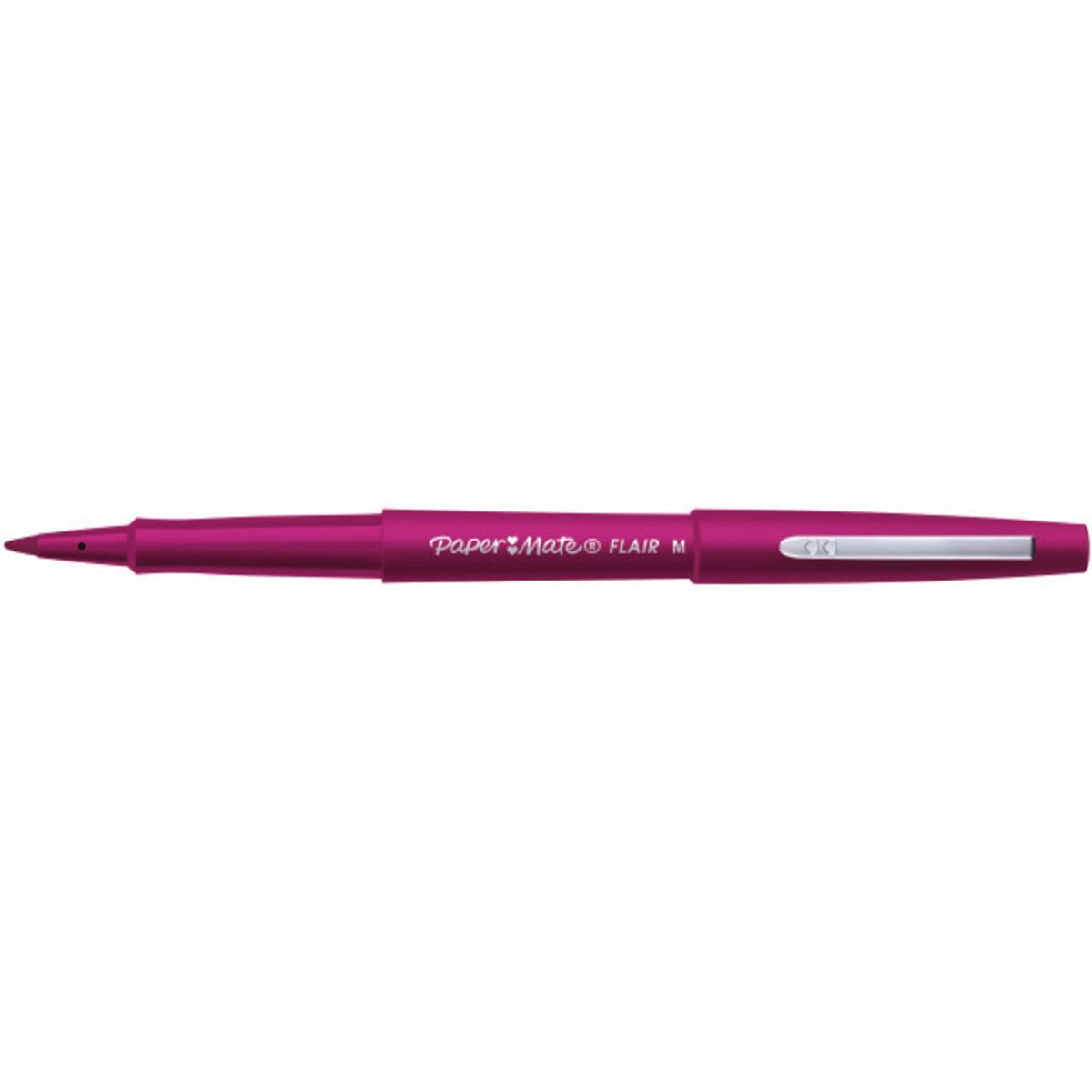 Paper Mate Flair Fibre Tip Pen Medium Point 0.7mm Magenta (Pack 12) S0971630 - NWT FM SOLUTIONS - YOUR CATERING WHOLESALER