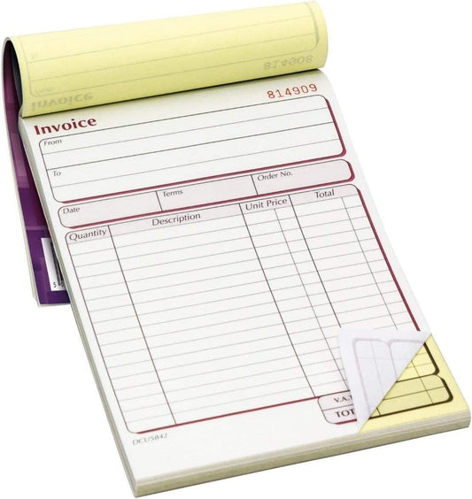 Pukka Invoice 137x203mm Duplicate Book - NWT FM SOLUTIONS - YOUR CATERING WHOLESALER
