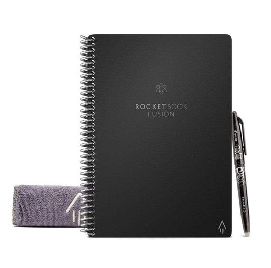 Rocketbook Fusion Executive A5 Reusable Smart Notebook 42 Multi-Format Style Pages Black 515902 - NWT FM SOLUTIONS - YOUR CATERING WHOLESALER