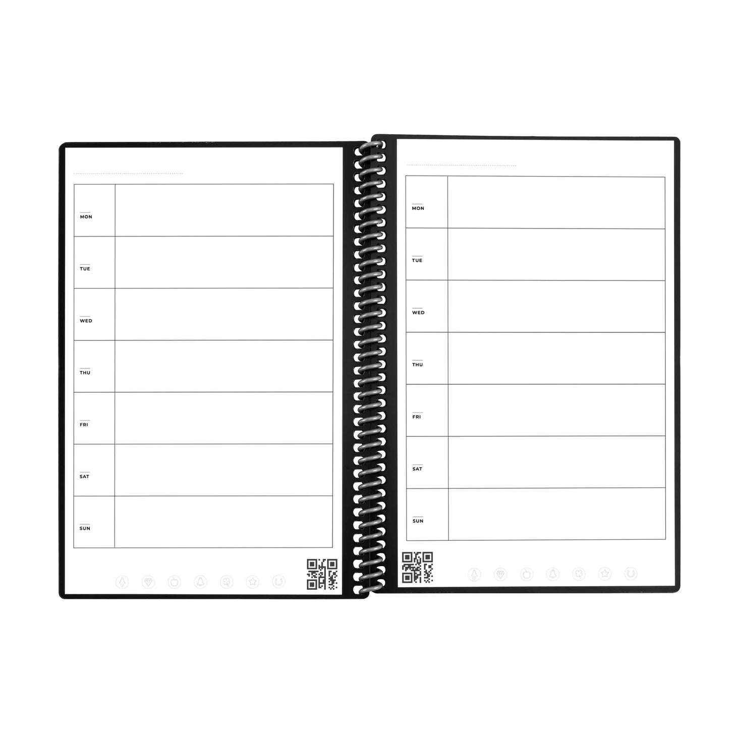 Rocketbook Fusion Executive A5 Reusable Smart Notebook 42 Multi-Format Style Pages Black 515902