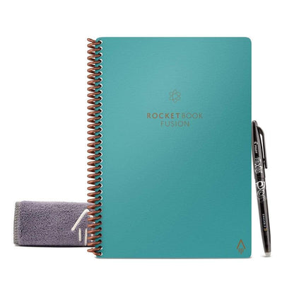 Rocketbook Fusion Executive A5 Reusable Smart Notebook 42 Multi-Format Style Pages Teal 515917 - NWT FM SOLUTIONS - YOUR CATERING WHOLESALER