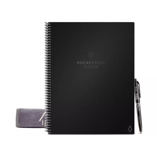 Rocketbook Fusion Letter A4 Reusable Smart Notebook 42 Multi-Format Style Pages Black 515901 - NWT FM SOLUTIONS - YOUR CATERING WHOLESALER