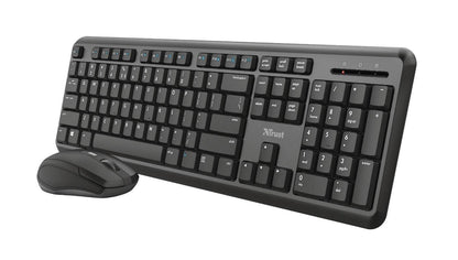 Trust ODY Wireless English QWERTY Silent Keyboard and Mouse UK - NWT FM SOLUTIONS - YOUR CATERING WHOLESALER