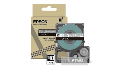 Epson LK-5TWJ White on Matte Clear Tape Cartridge 18mm - C53S672069