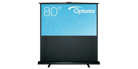 Optoma DP-9080MWL 80 Inch 16:9 Portable Projector Screen - NWT FM SOLUTIONS - YOUR CATERING WHOLESALER