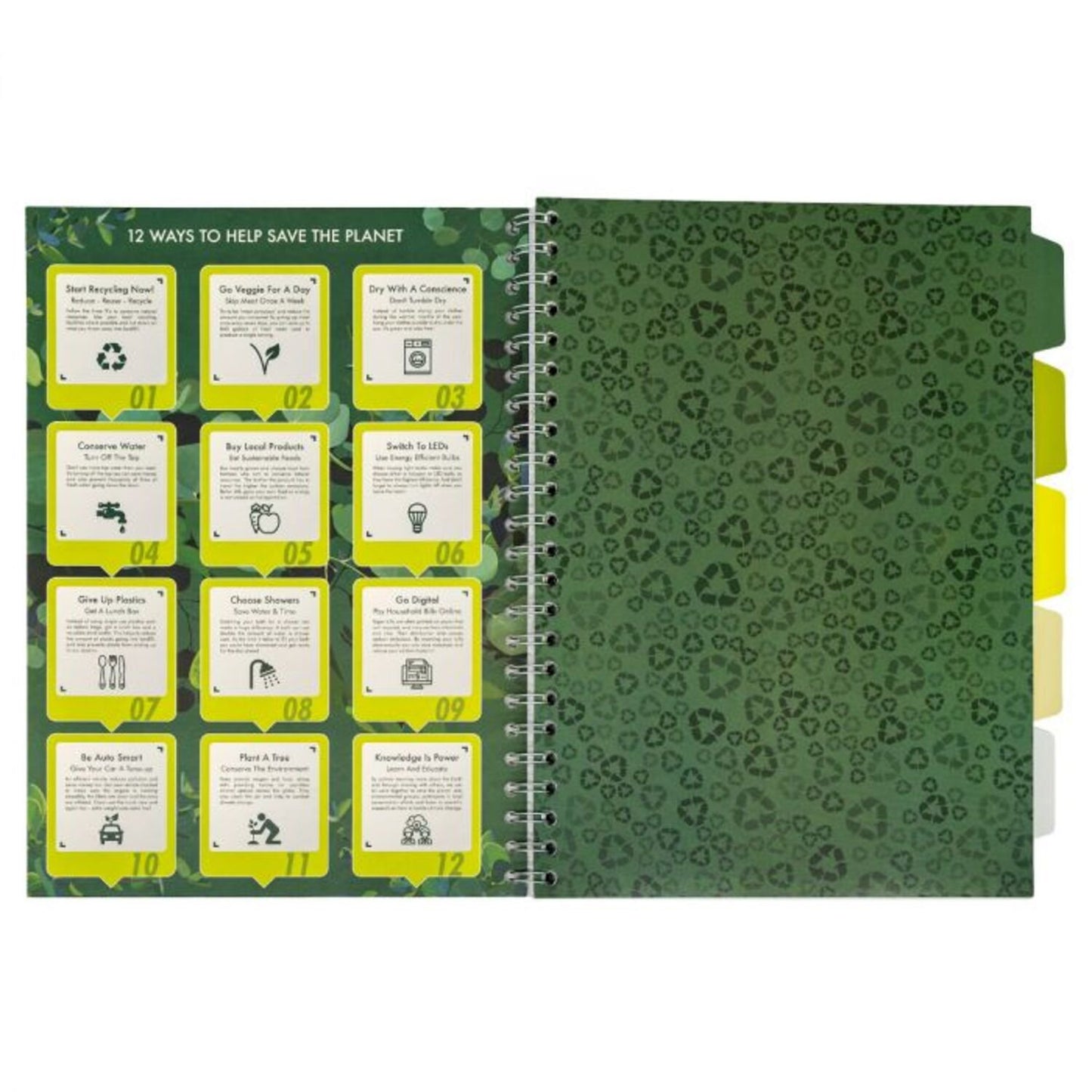 Pukka Recycled Project Book A4 Wirebound 200 Pages Recycled Card Cover (Pack 3) 6050-REC