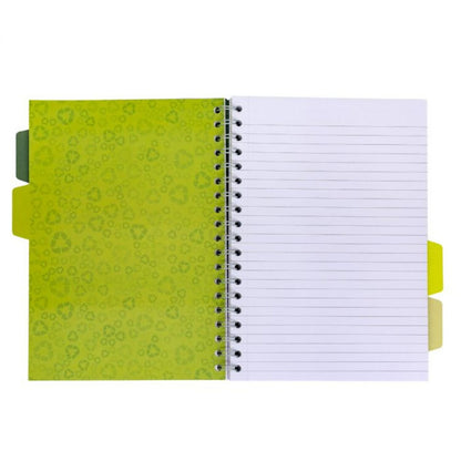 Pukka Recycled Project Book B5 Wirebound 200 Pages Recycled Card Cover (Pack 3) 6052-REC