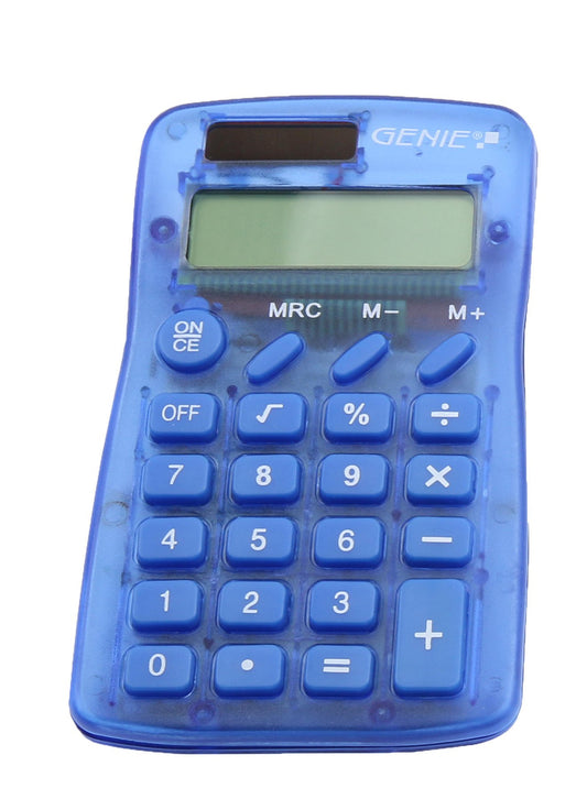 ValueX 8 Digit Pocket Calculator Blue 12595 - NWT FM SOLUTIONS - YOUR CATERING WHOLESALER