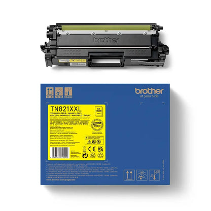 Brother Extra High Capacity Yellow Toner Cartridge 12K pages - TN821XXLY