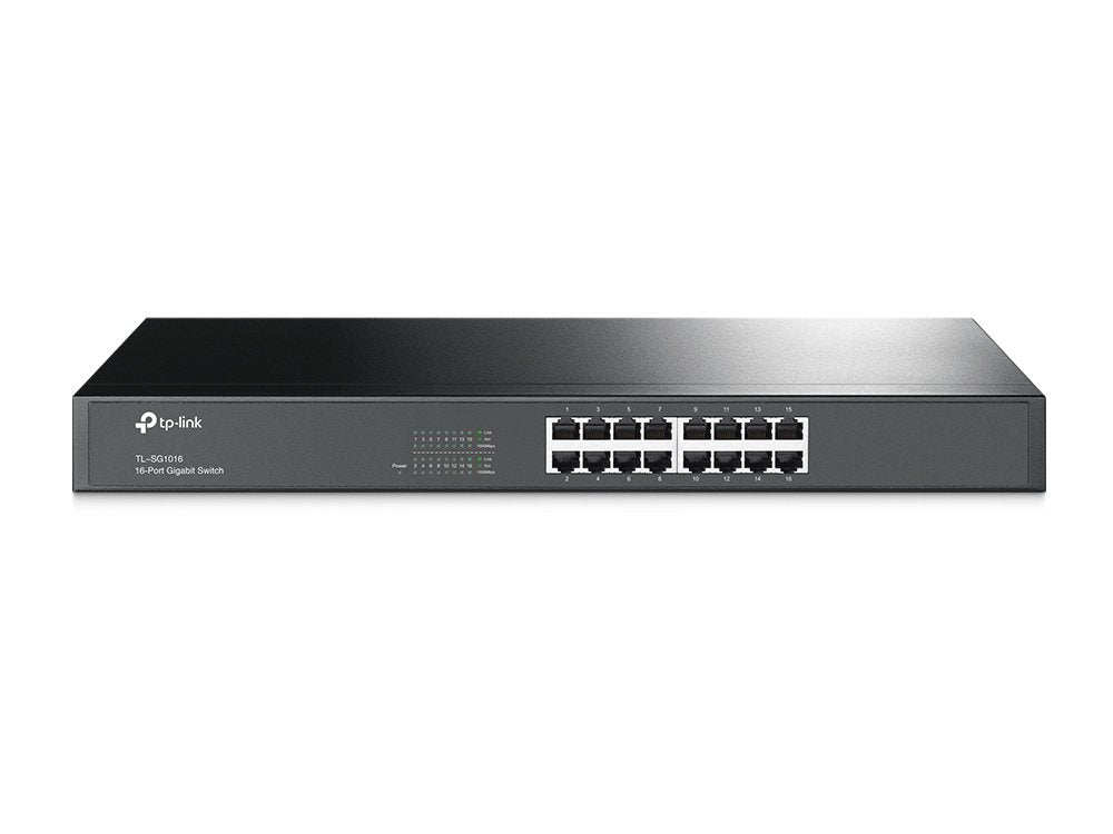 TP-Link TL-SG1016 Unmanaged Gigabit Ethernet (10/100/1000) 1U Network Switch - NWT FM SOLUTIONS - YOUR CATERING WHOLESALER