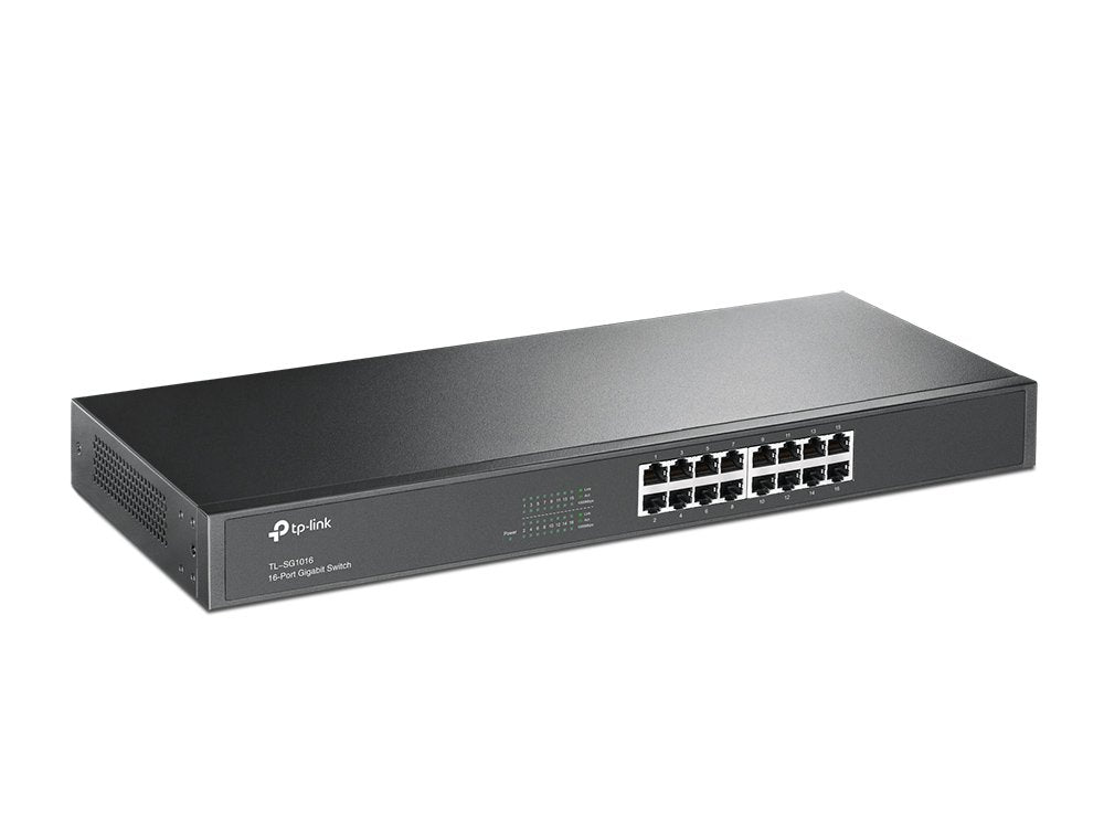 TP-Link TL-SG1016 Unmanaged Gigabit Ethernet (10/100/1000) 1U Network Switch