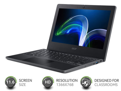 Acer TravelMate B3 TMB311-31 11.6 Inch Intel Celeron N4120 4GB RAM 64GB eMMC Windows 11 SE