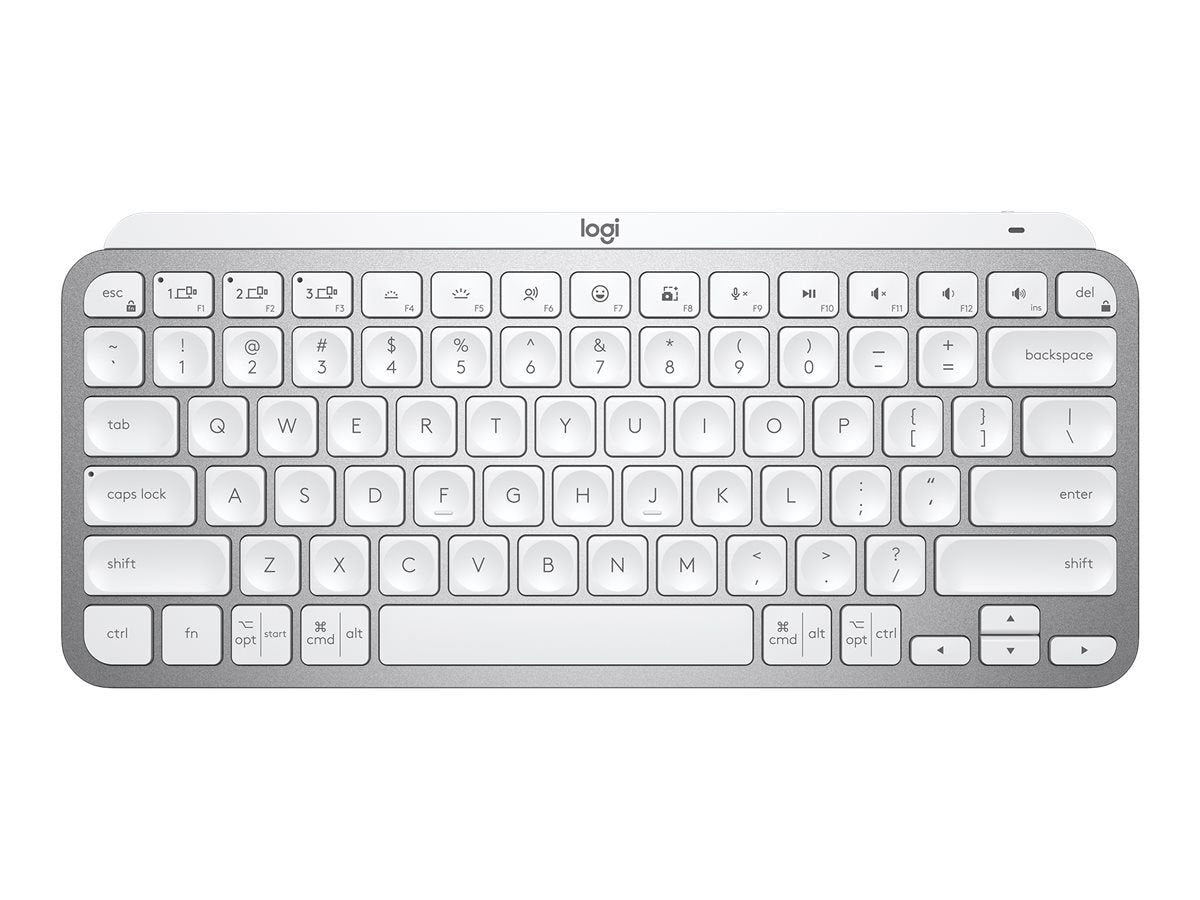 Logitech MX Keys Mini RF Wireless Bluetooth QWERTY English Keyboard Pale Grey - NWT FM SOLUTIONS - YOUR CATERING WHOLESALER