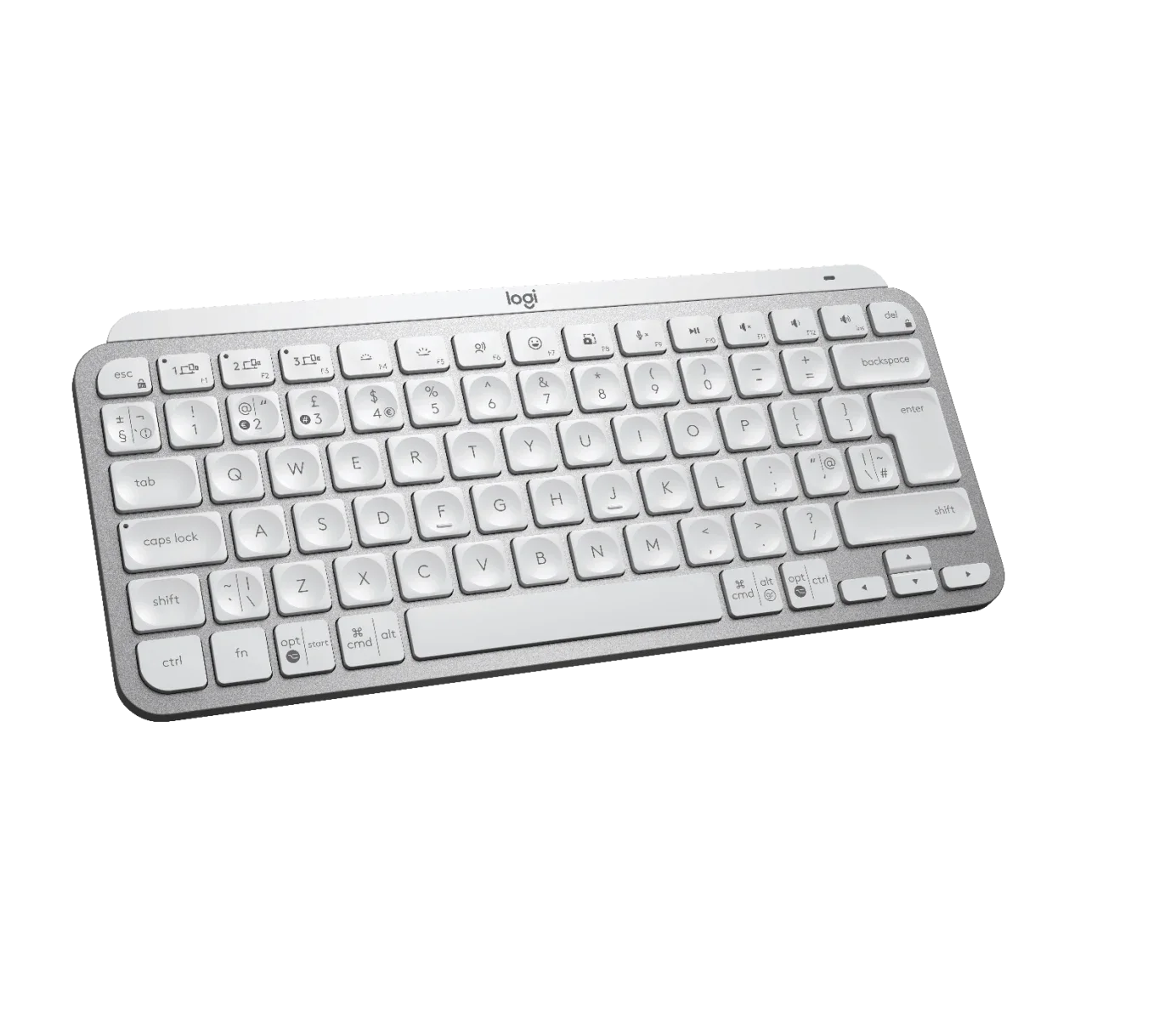 Logitech MX Keys Mini RF Wireless Bluetooth QWERTY English Keyboard Pale Grey