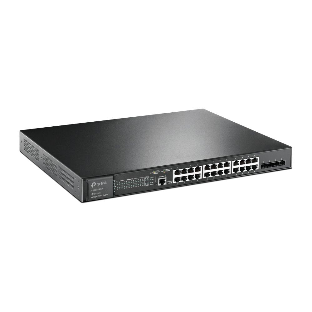 TP-Link JetStream 24-Port Gigabit and 4-Port 10GE SFP Plus L2 Managed Switch